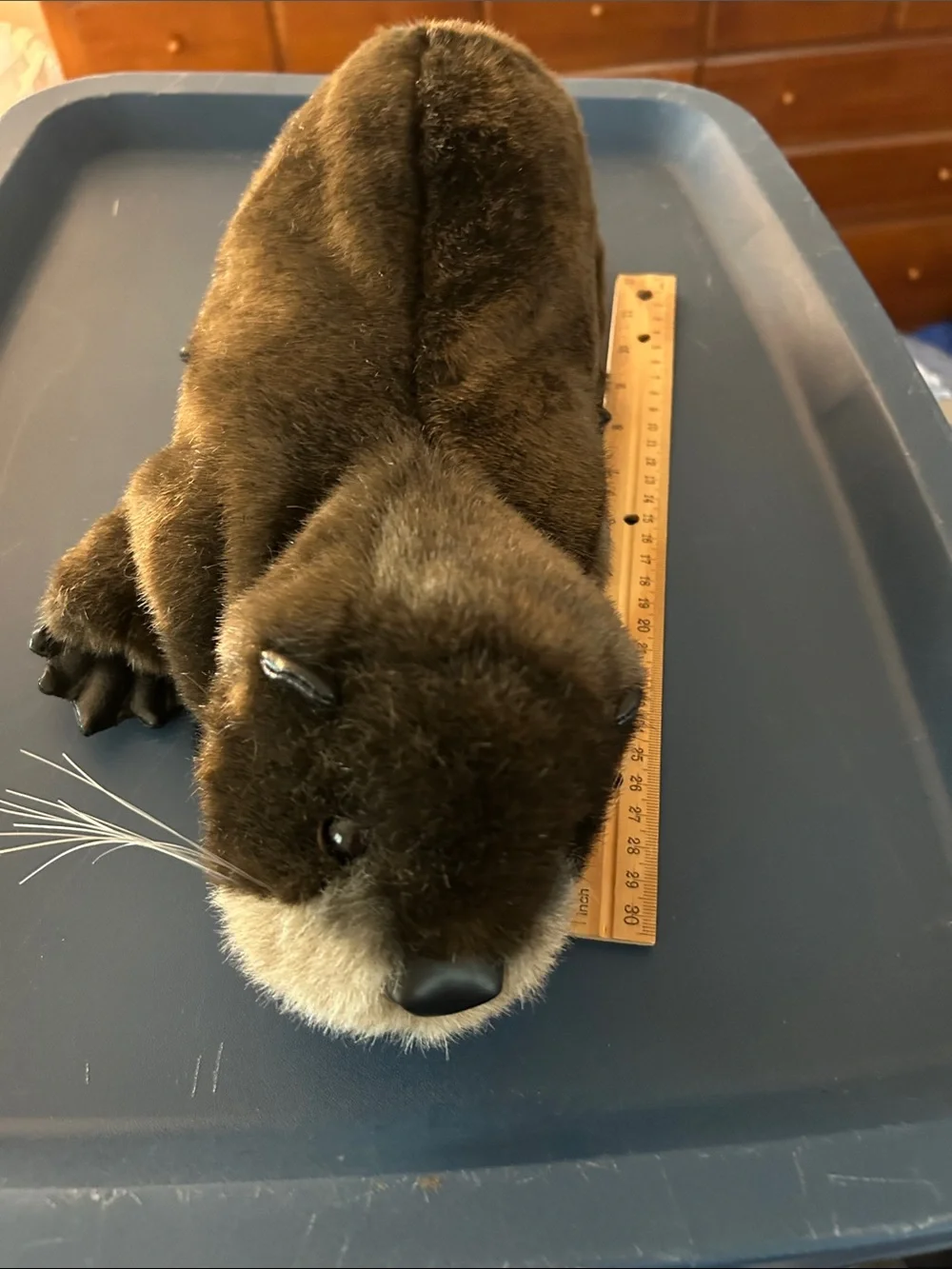 Folkmanis Brown Plush Otter Puppet EUC